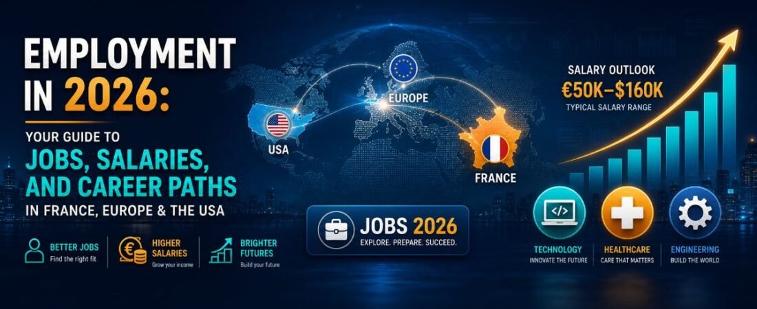 Employment in 2026: Your Guide to Jobs, Salaries, and Career Paths in France, Europe & the USA