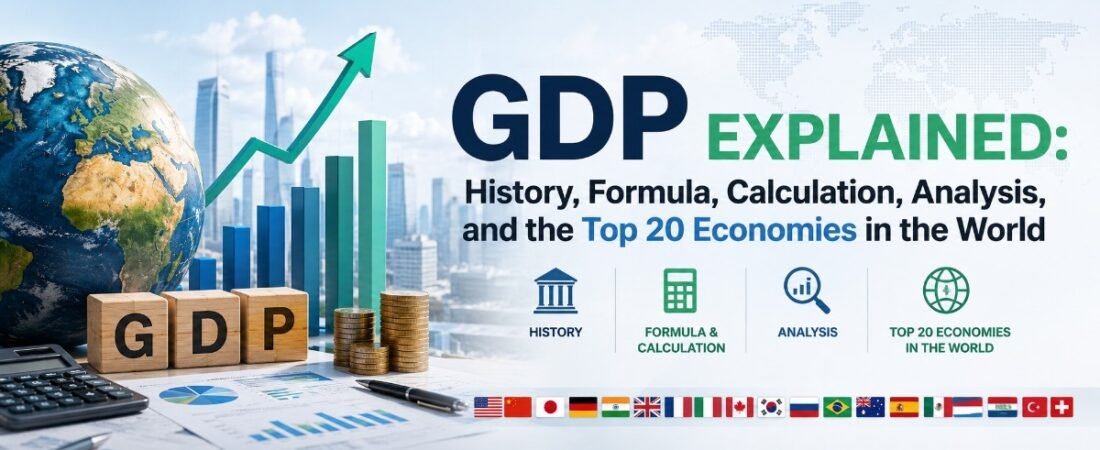 GDP Explained: History, Formula, Calculation, Analysis, and the Top 20 Economies in the World